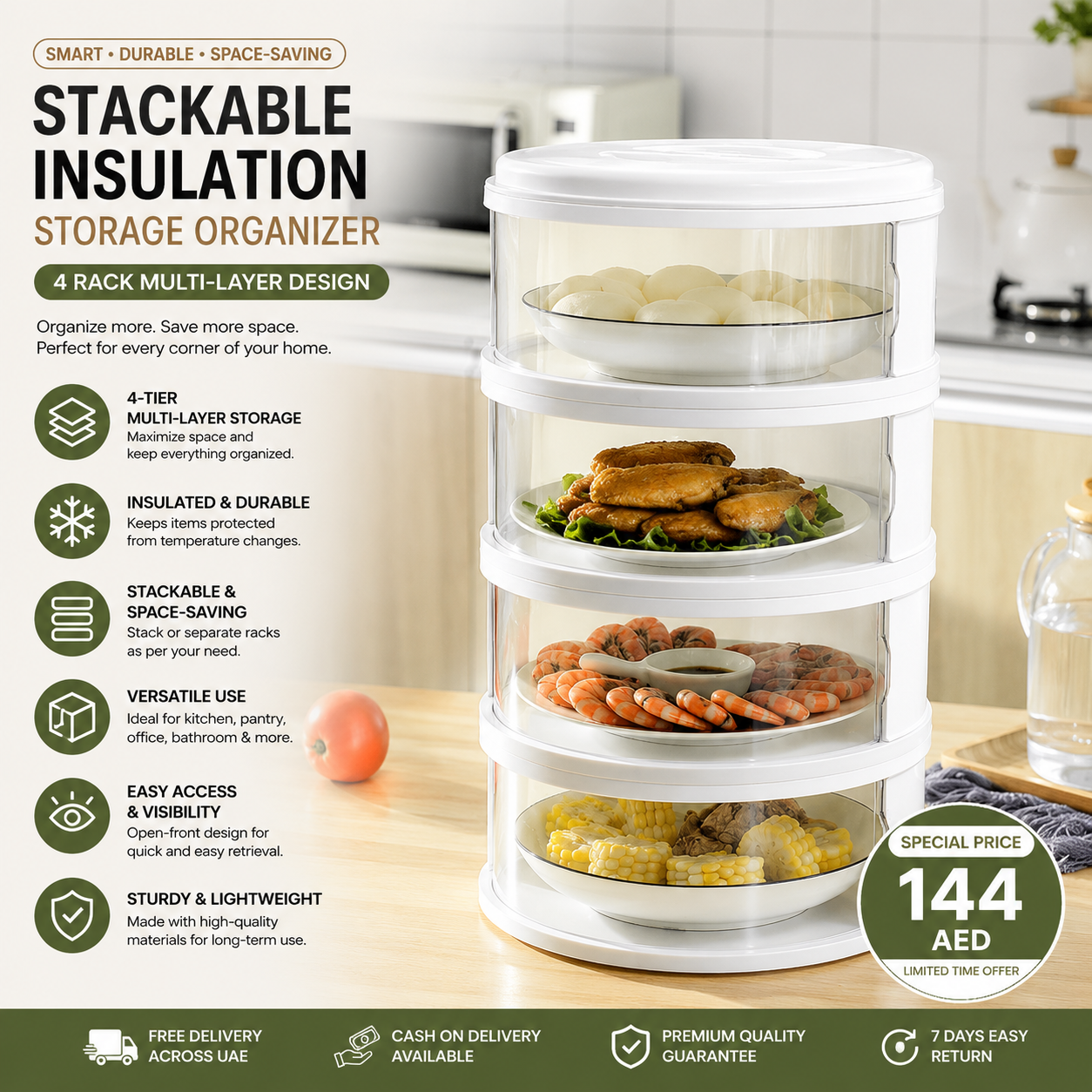 Stackable Insulation Storage Organizer