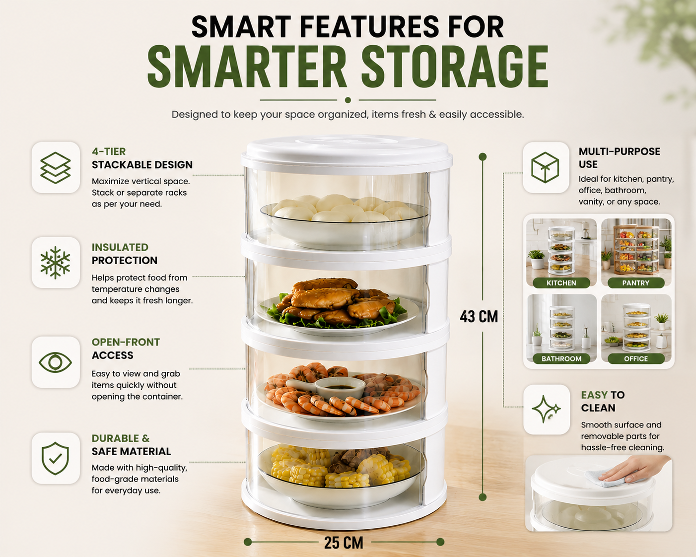 Stackable Insulation Storage Organizer