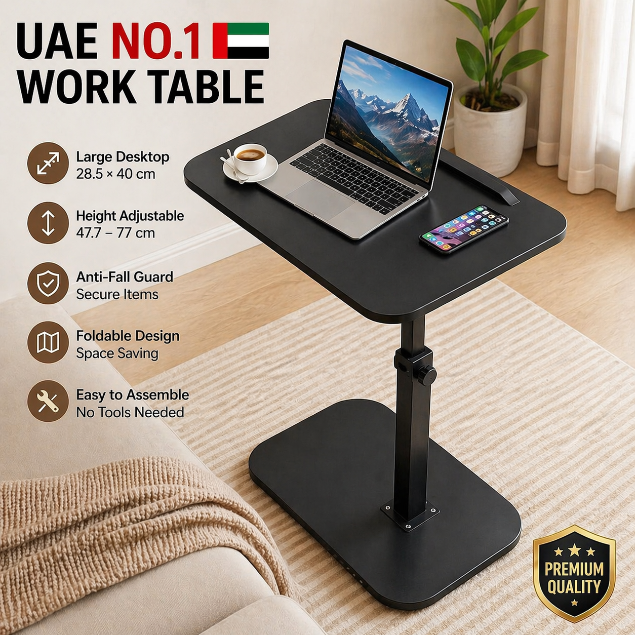 Adjustable Wood Desk for Your Home Office