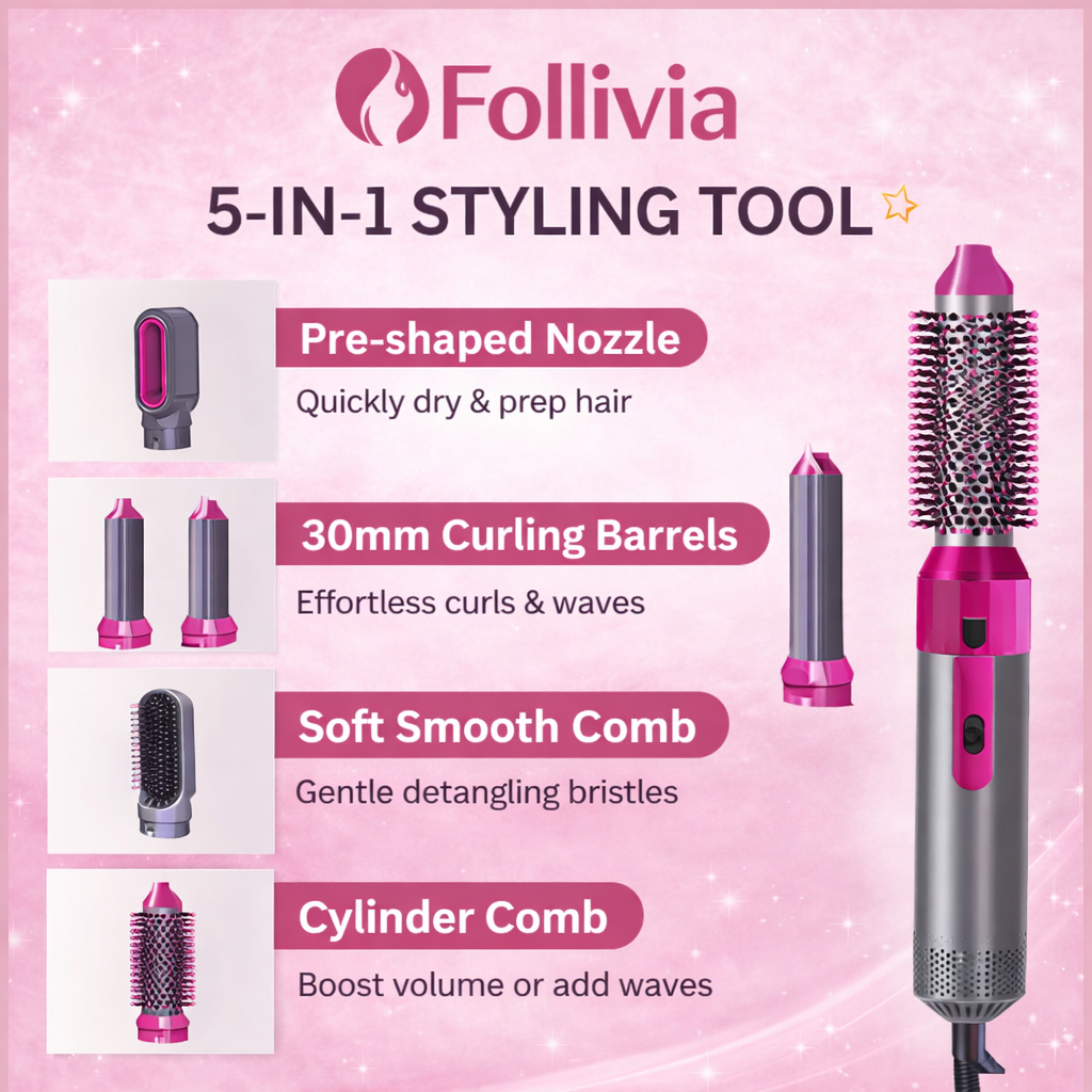 Follivia 5-in-1 Blowout Brush™