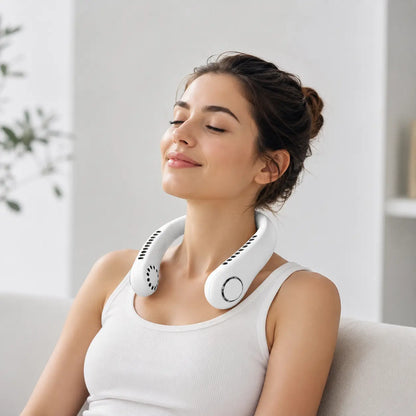 Follivia Wearable Bladeless Neck Fan – Lightweight Hands-Free Cooling Fan